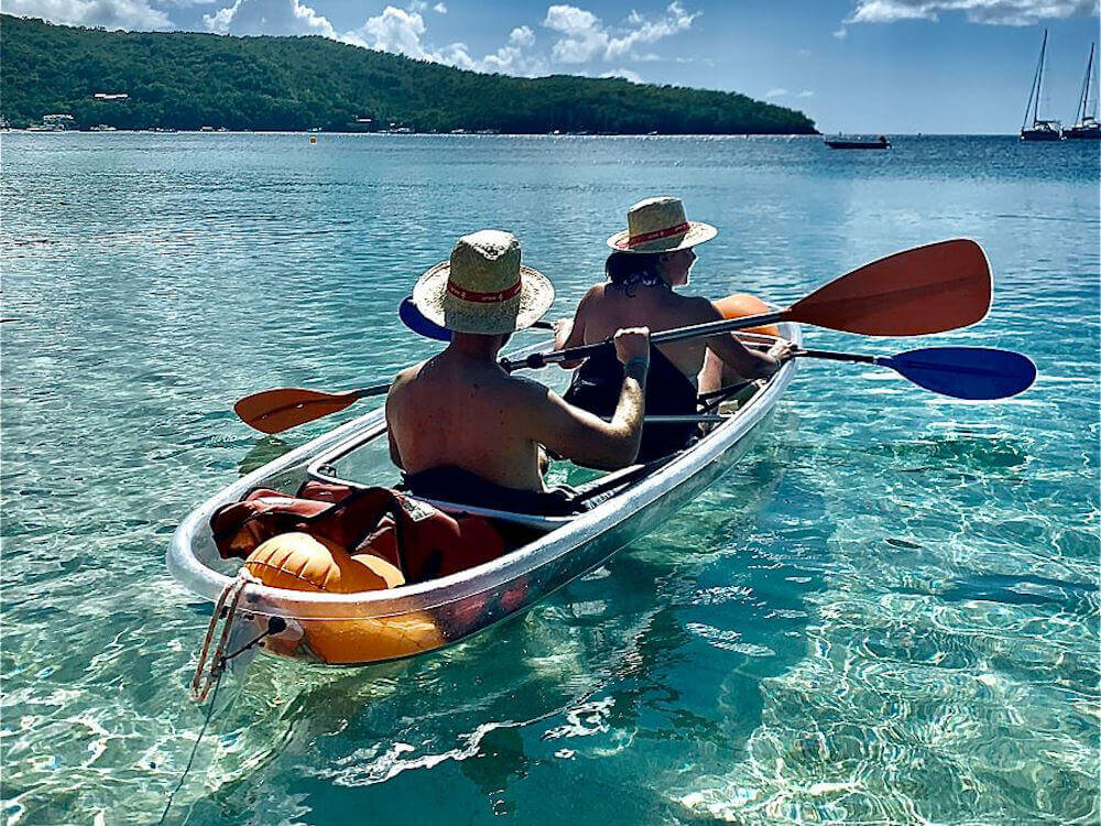 Canoë fons transparent